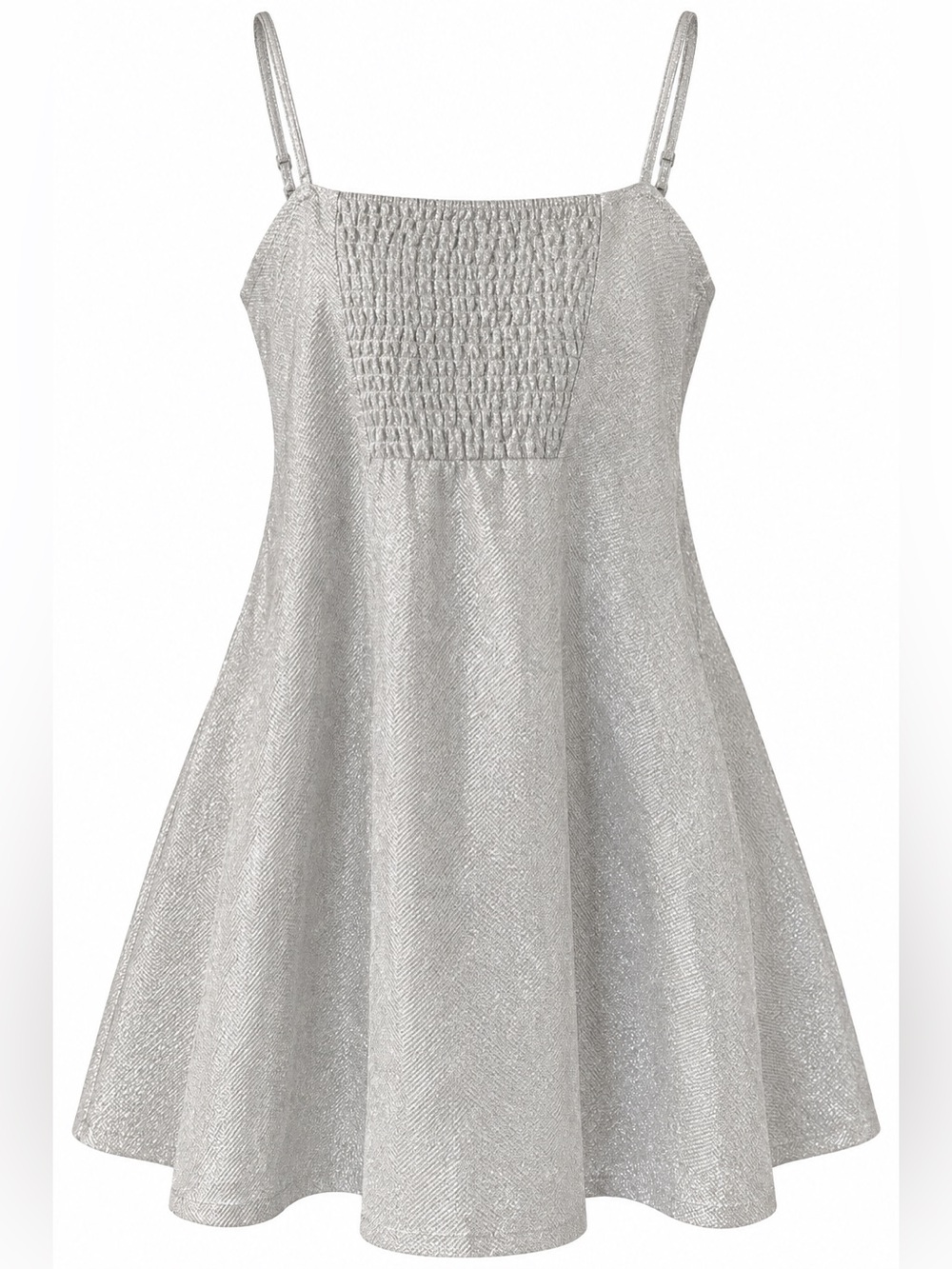 Divided Y2K Silver Party Mini Dress S